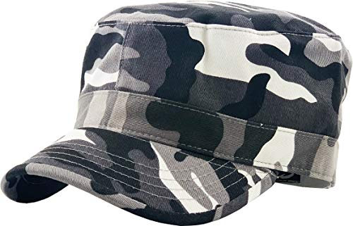 Cadet Army Cap Basic Everyday Military Style Schirmmütze Herren Hüte (Jetzt mit STASH Pocket Version erhältlich) - - large