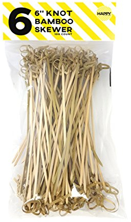 Happy Sales Bamboo knot Skewers 6 100 pc