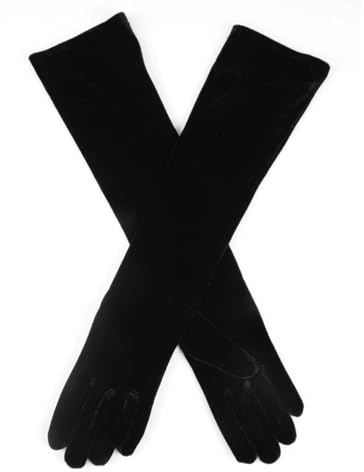 Dents Women's Long Velvet Evening Gloves