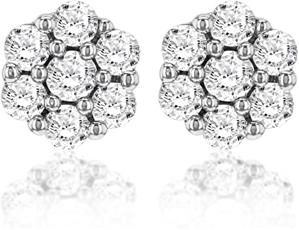 CARISSIMA Damen - Ohrringe 9 k (375) Rundschliff Diamant 5.58.098G