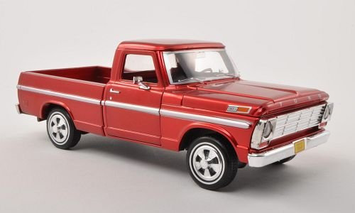 Ford F-100 Pick Up, met.-rot, 1969, Modellauto, Fertigmodell, Motormax 1:24