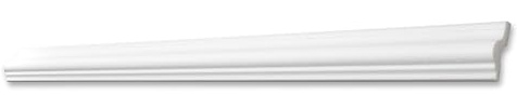 Decosa Deckenleiste V40 - Edle Stuckleiste in Weiß - 30 Leisten à 2 m Länge = 60 m - Zierleiste aus Styropor 40 mm - Für Decke oder Wand