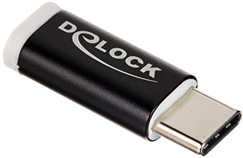 Delock Adapter USB Type-C St (Device) > USB Micro B Buchse (Host) schwarz