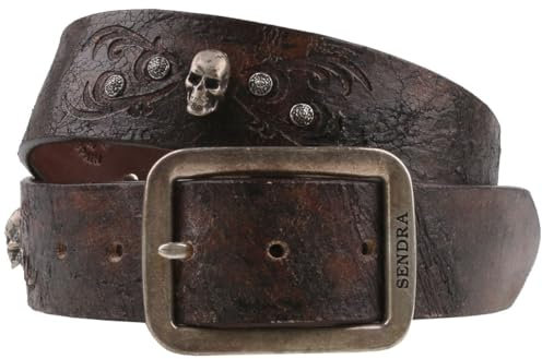 Sendra Boots Herren Leder Gürtel Braun 115 cm
