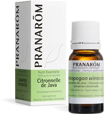 Pranarôm Huile Essentielle Citronnelle de Java (Cymbopogon winterianus) 10 ml