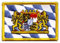 Aufnäher Patch Flagge Deutschland Bayern mit Löwe - 8 x 6 cm