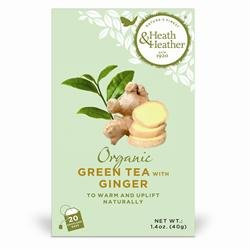 Organic Green Tea & Ginger 20 Bag