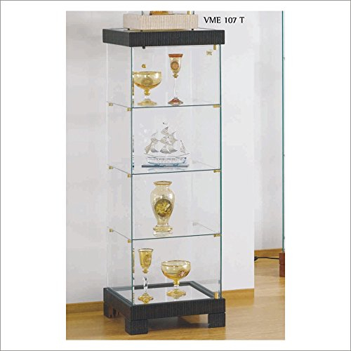 VM ART DESIGN GLASS Glasvitrine Ethnic Style VME107T (Wengeholz (Wengè))