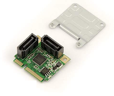 KALEA-INFORMATIQUE Scheda controller Mini PCI Express a 2 porte SATA 3.0 con chipset ASM1061R e supporto Raid