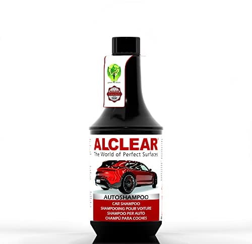 ALCLEAR 721AS Champú concentrado para lavado de coches, preparación, pintura y cristales brillantes, 1000 ml, limpiador para el cuidado del coche