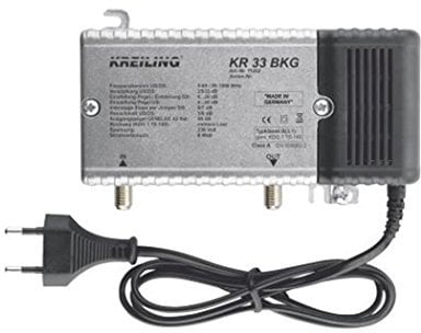 KREILING KR 33 BKG TV-Signalverstärker (153 x 93 x 53 mm, Metall)