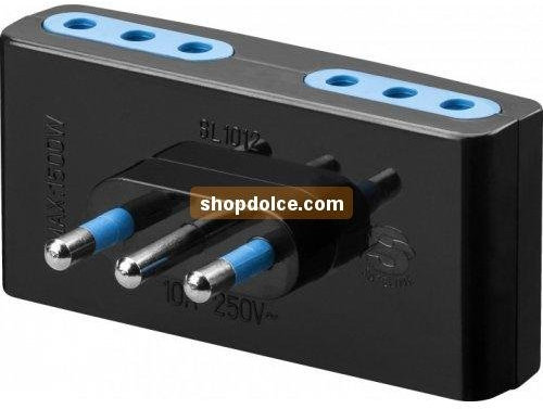 Goobay 10249 Tipo L (IT) Tipo L (IT) Negro adaptador de enchufe eléctrico - Adaptador para enchufe (Tipo L (IT), Tipo L (IT), Tipo L (IT), Negro, Tipo L)