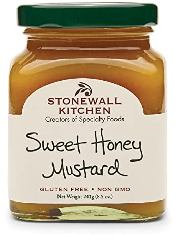 Sweet Honey Mustard von Stonewall Kitchen (241 g) - hochwertiger Honigsenf - süßer Senf mit erlesenem Honig
