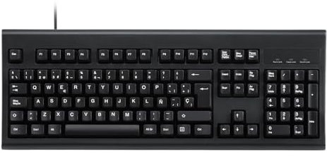 Perixx PERIBOARD-106 Teclado USB - Alto Rendimiento - Teclas Altas - Full-Size con Teclado Numérico - Negro - QWERTY Español