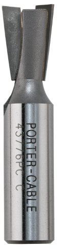 PORTER-CABLE Oberfräsen-Bit, 7 Grad, Hartmetallbestückt, Schwalbenschwanz, 17/32 Zoll (43776PC)
