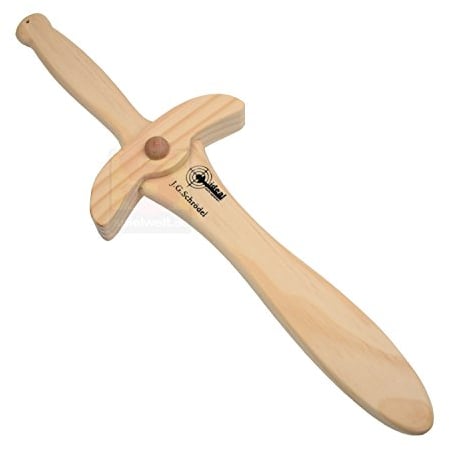 Schrödel J.G. Dolch: Holzschwert für Ritter- und Piratenspiele, aus robustem Echtholz, ideale Faschings- und Mittelalterausrüstung, 30 cm, hellbraun (980 0120)