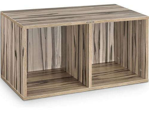 Zomo VS-Box 200 Vinyl Aufbewahrungsbox - 705 x 335 x 370 mm - Zebrano - MDF Holz - Regal für Schallplatten 200 bis 240 LPs