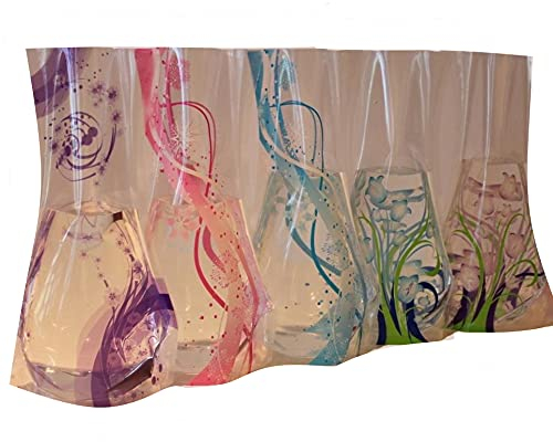 Blumenvase, Kunststoff, faltbar, 5 Stück