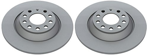 ATE 2x Bremsscheibe 24.0112-0176.1 Voll | Kompatibel mit: AUDI A6 Allroad C6