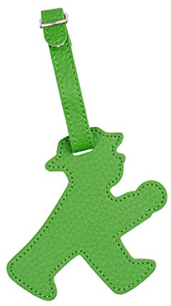 AMPELMANN Kofferanhänger - Reisebegleiter Geher grün PU Leder