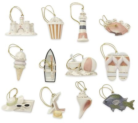 Lenox Summer 12-Piece Mini Hanging Ornament Set