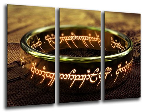 Wandbild - Bild Der Herr der Ringe, 97 x 62 cm, Holzdruck - XXL Format - Kunstdruck, 26134