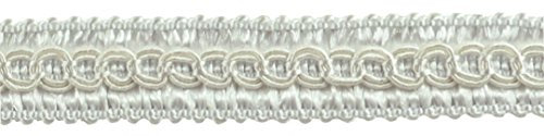 12,5 m, 1,27 cm Basic Trim Deko GIMP Braid, Stil # 0050sg –, A1, Schwarz und Weiß, (50 m)