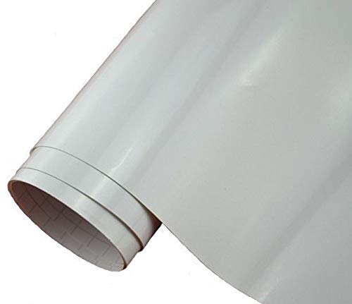 Neoxxim 10.81€/m2 Premium Auto Folie - GLÄNZEND Weiss Glanz WEIß 400 x 150 cm - blasenfrei mit Luftkanälen ca. 0,15mm dick Folierung folieren bekleben
