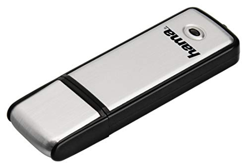 Hama 16GB USB-Stick USB 2.0 Datenstick (10 MB/s Datentransfer, Speicherstick, Memory Stick mit Verschlusskappe, geeignet für Windows/MacBook) Silber
