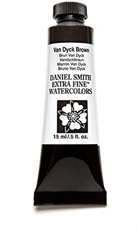 DANIEL SMITH Extra Fine Watercolor 15ml Paint Tube, Van Dyke Brown