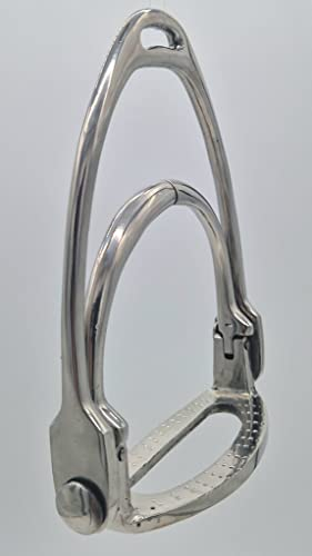 Tysons Breeches Sicherheitssteigbügel Steigbügel Damensattel Side Saddle Riding Ladys Stirrup Silber - Farben 10 cm Tritt