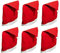 DIV 004450-6er Set Deko Stuhlhusse Weihnachtsmütze/Nikolausmütze