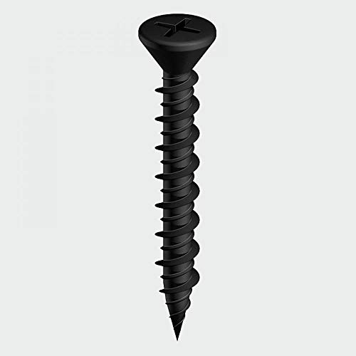 TIMCO PH2 Philips Dense Board Screw - 3.9 x 55 - Black - Box of 1000