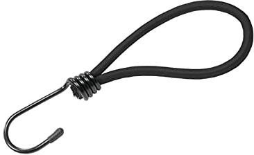 Connex Spanngummi - Ø 6 x 180 mm - 10 Stück - Für Planen, Netze & Banner - Stahlhaken mit PVC-Überzug - Dehnbar & reißfest / Spannhaken für Anhängernetz / Spanngummi mit Haken / Expander / DY270612