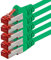 1aTTack.de - 5x 2m câble patch CAT6 S/FTP PIMF blindage CAT.6 câble réseau RJ45 câble Ethernet DSL LAN routeur commutateur modem panneau de brassage - vert - 5 pièces
