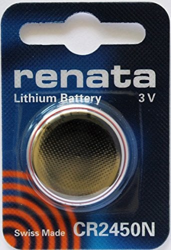 Kosiy 2PC Renata CR2450N Lithium Battery 3V - Swiss Made