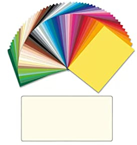 folia 6122/10 01 Tonkarton 220 g/m², 50x70 cm, perlweiß (10er Pack)