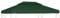 vidaXL Recouvrement de Remplacement d'Auvent Couverture de Belvédère Toile Imperméable de Rechange pour Tonnelle 310 g/m² 3 x 4 m Vert