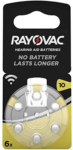 Rayovac 10 Hearing Aid Battery 6-Pack