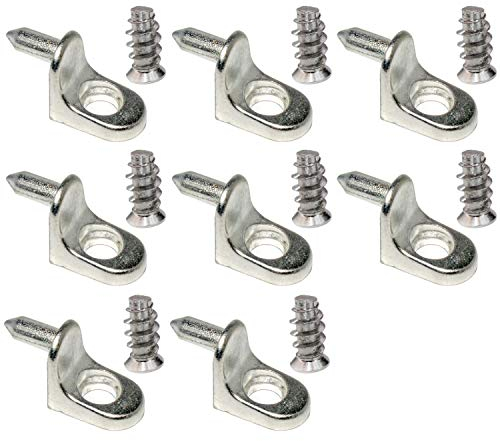 HKB® Bodenträger Ø 5 mm, Druckguss vernickelt, 8 Stk