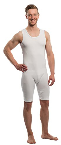 Suprima Pflegebody ohne Arm Bein-Reißverschluss weiß XX-Large
