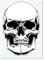 Herterich Products Airbrush Schablone für Skull Totenkopf | Tattoo und Graffiti Stencil Vorlage | Präzises Design | Wiederverwendbar und Lösemittelresistent
