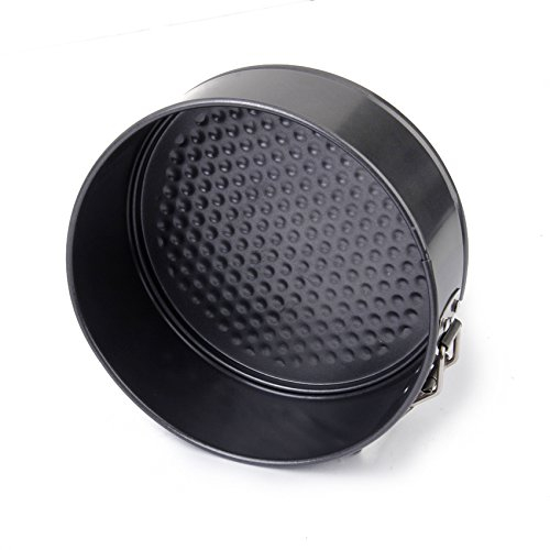 Keysui Tortiera Apribile 1 Fondo, Acciaio, Nero, Diametro 18 cm
