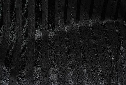 alles-meine.de GmbH 1 m * 1,60 m Stoff Samt mit Pailletten Pannesamt schwarz Uni einfarbig Stoffe