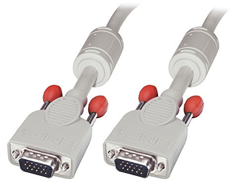 LINDY 36344 VGA Kabel M/M, cool grey, 5m, Hellgrau