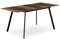 B&D home Esstisch MARA, ausziehbar 120-160x80 cm 4-6 Personen Küchentisch Holztisch mit Metallgestell für Esszimmer, Küche, industrielles modern Design, Texas-Eiche Optik, 11201-FS-EITE