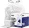 Plasticplace W4DSWH Lot de 200 sacs en plastique avec cordon de serrage Blanc 12 l
