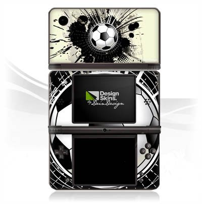 DeinDesign Skin kompatibel mit Nintendo DSi XL Folie Sticker Fußball Graffiti Sport