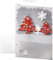 SIGEL DS454 Handmade-Weihnachtskarten Set mit Umschlag | DIN A6 | 10 Stück | mit Einlageblatt und 3D | Three Trees | ideal zum Bedrucken
