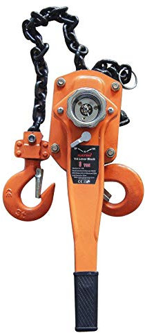 KATSU Tools 3 Ton 3000KG Lever Ratchet Block Chain Hoist Winch with 1.5M Chain Length for Pulling Lifting 181717